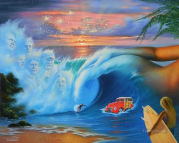retrato de fantasía de beach boys Pinturas al óleo